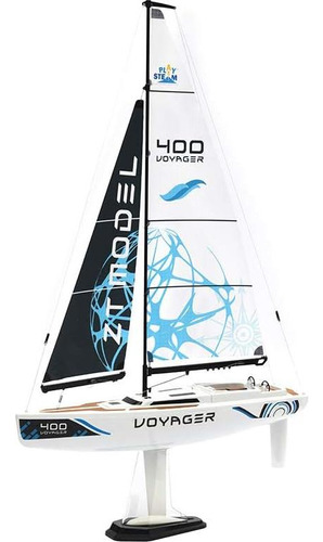 Barco De Vela Rc Playsteam Voyager 400 Azul 66.68 Cm