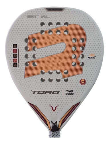 Paleta Paddle Royal Padel Toro Blanca + Regalos!