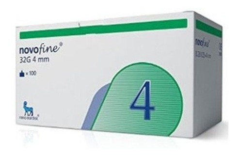 Novofine Agujas 32g X 4 Mm Para Pen Caja 100 Unidades