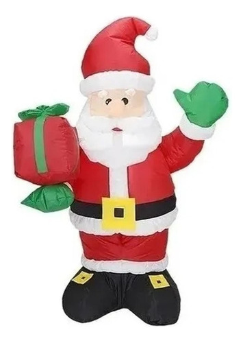 Viejo Pascuero Inflable Gigante 2,50 Metros Navidad Decora