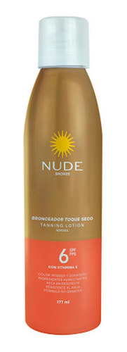 Bronceador Nude Aerosol Con Extracto De Coco Spf 6 X 177 Ml