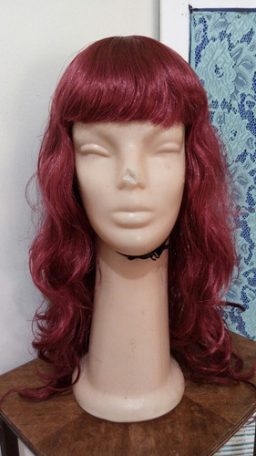 Peluca Colorada Con Ondas Modelo Unico By La Parti Wigs!