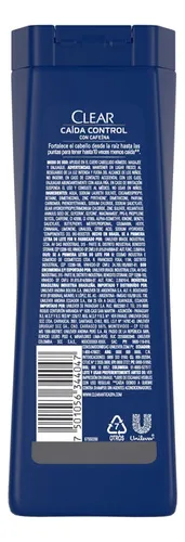 Shampoo Clear Men Caida Control En Botella De 200ml