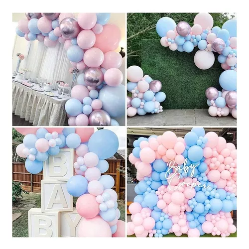 Kit Decoración Fiesta Globos Revelación Genero Gender Reveal