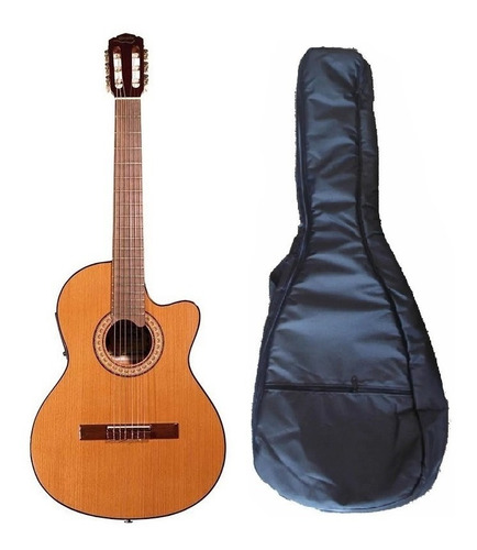 Guitarra Criolla Gracia M8 Con Eq Fishman Corte Funda