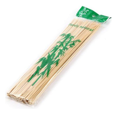 Pack X80 U Palito De Brochette 15cm Bambú