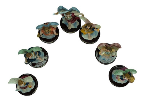 Figura De Resina Juego 7 Arcángeles 8 Cm