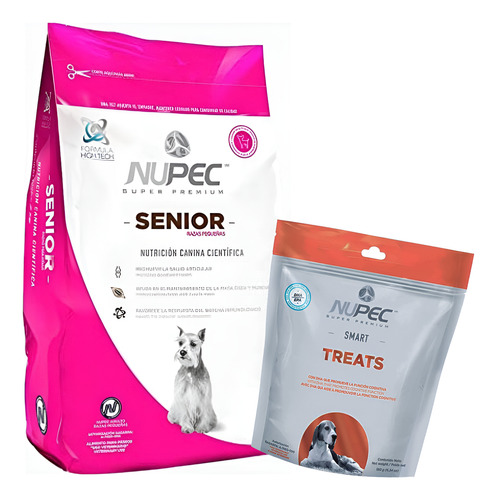 Nupec Senior Raza Pequeña 8 Kg + Nupec Treats Smart 180 G