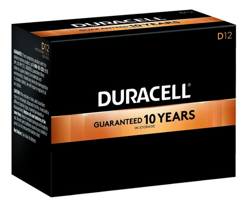 Duracell - Pilas Alcalinas Coppertop D Con Paquete Resellabl