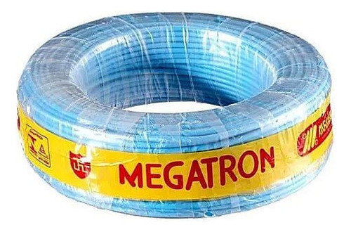 Cabo Flexivel 750v 1,00 Mm 100m Az Megatron Cobertura Azul