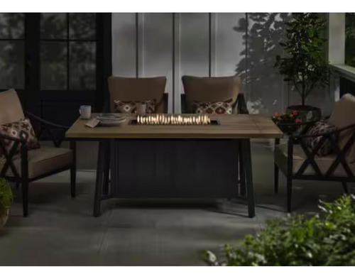 Mesa Para Fogatas Al Aire Libre De Acero 68'' A Gas 40000btu