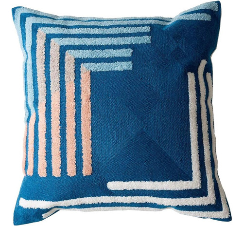 Funda De Cojín Decorativo Con Flecos Geométricos Boho De ALG