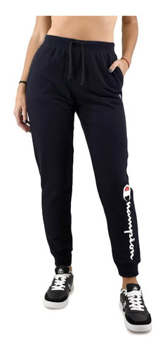 Pantalon Champion Deportivo Logo Negro Chmcogf93701006