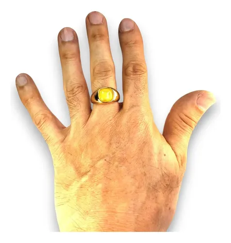 アクセサリー an Jz Anel Deluxe Aventurina Amarelo Em Aço Inoxidável A1117