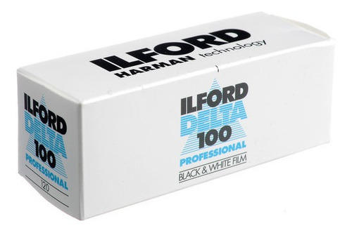 Película fotográfica Ilford Delta 100 en blanco y negro, 120 mm
