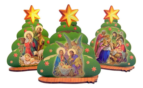 Figura Decorativa De Arbol De Navidad Con Pie De Una Varieda