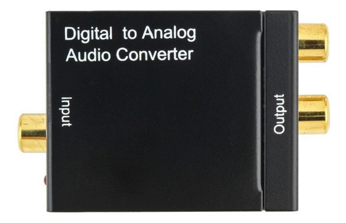 Conversor Áudio Óptico Digital Coaxial Rca Analógico