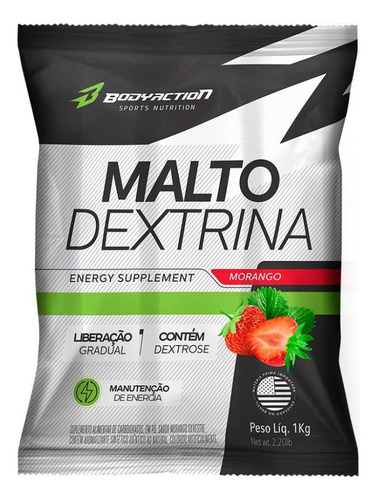 Maltodextrina (1kg) - Sabor: Morango Silvestre Morango Silvestre