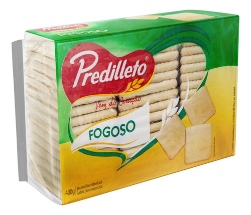 Biscoito Coco Predilleto Fogoso Pacote 400g