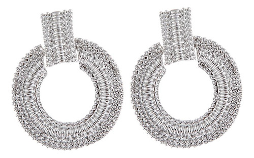 Pendientes Colgantes Para Mujer Pendientes Metálicos Plata