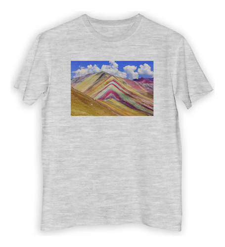 Remera Niño Paisaje Montaña Cerro 7 14 Colores