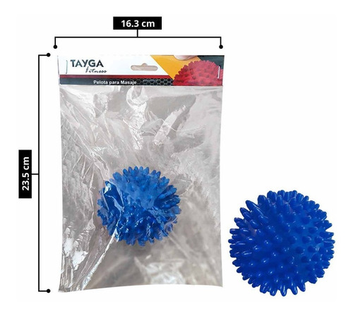Pelota Masajeadora Sensorial Tayga 7 Cm Azul
