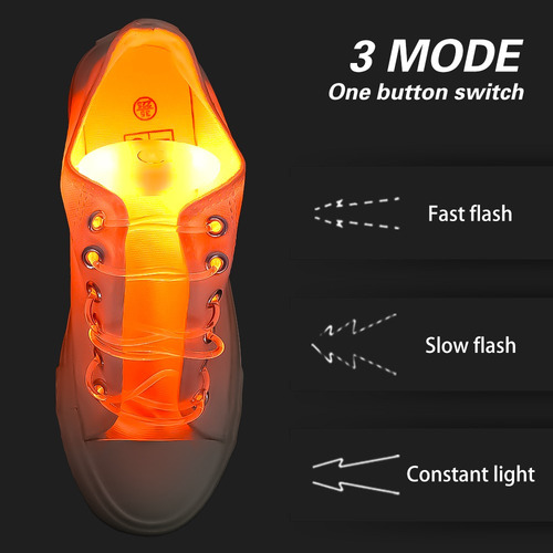 Cordones Con Linterna, Cordones Luminosos, Sin Cordones Para