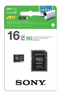 Memoria Micro Sd 16gb Sony 4k Clase 10 De 90mb/s X Mayor