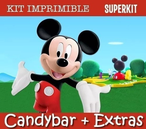 Kit Imprimible La Casa De Mickey Mouse - Candy Bar