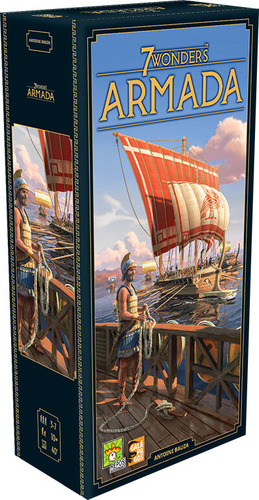 7 Wonders Armada 2ª Edição Galápagos Jogo de tabuleiro
