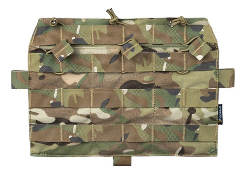 Panel Táctico Molle Con Bolsa Triple Para Revistas, Militar