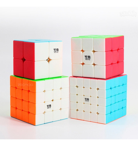 Caja Por 4 Cubos Rubik X2 X3 X4 Y X5 Nº0932b