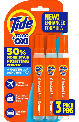 Removedor De Manchas Tide To Go Pen Para Roupas 3 Unidades
