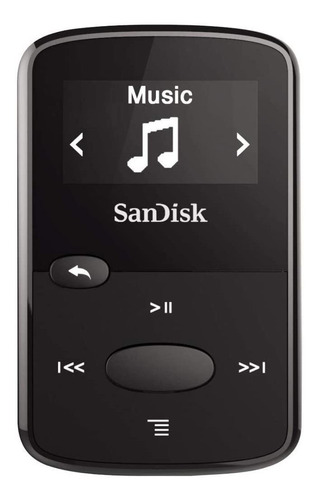 Sandisk 8gb Jugador De Mp3 Del Clip Mermelada Negro Ren...