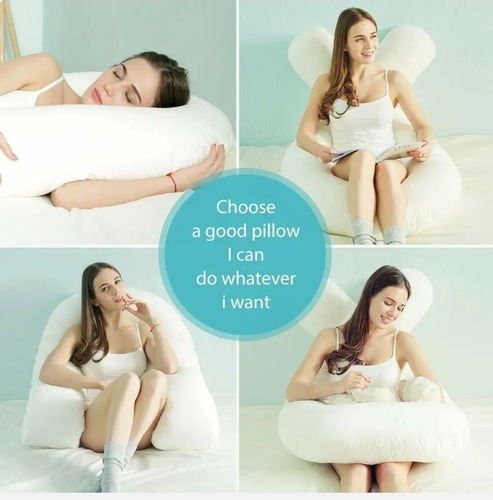 Almohada De Lactancia Y /o Embarazo Microgel Color Gris oscuro Geométrico