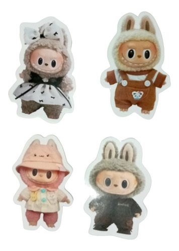 50 Pz Stiker Pegatina Labubu Kawaii Grande 15cm X 12cm