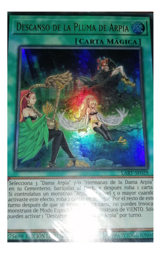 Descanso De La Pluma De Arpía Lart Yu-gi-oh! Original Konami