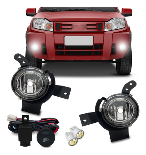 Kit Farol Milha Neblina Eco Sport 2008 2009 2010 2011 2012