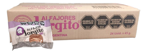 Alfajor Jorgito Mousse 45g Caja X 24u