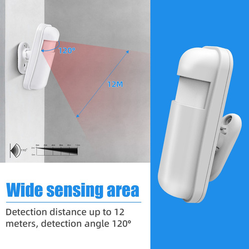 Alarme Sem Fio Com Sensor De Movimento Pir De 433 Mhz