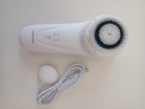 Mantra Cepillo Sonico Para Limpieza Facial - Sonic Brush - Color Blanco