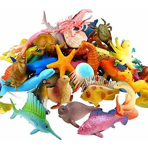 Ocean Sea Animal, 52 Pack Surtido Mini Juego De Qfxnb