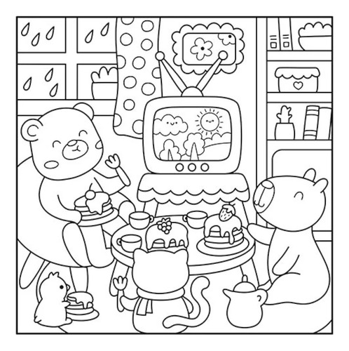 Livro Para Pintar - Comfy & Cozy Books Cute Buddies - Para Colorir