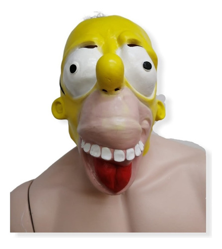 Mascara De Homero Simpson Color Amarillo