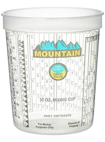 Mountain Mtn4202 Mountain Disposable Quart Mixing Cup 100 Po