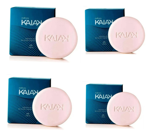 Jabónes Kaiak Clásico Masculino De 90g C/u Tocador Natura X4