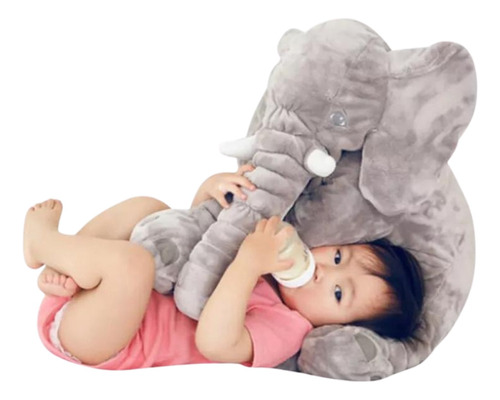 Peluche Almohada De Apego Para Bebe Elefante Gigante Suave 