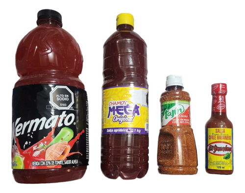 Pack Michelada Kermato- Chamoy- Tajín-salsa Habanero