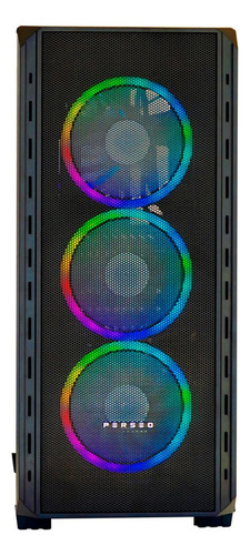 Gabinete Perseo Danaos Mesh Argb Con Vidrio Templado Nnet