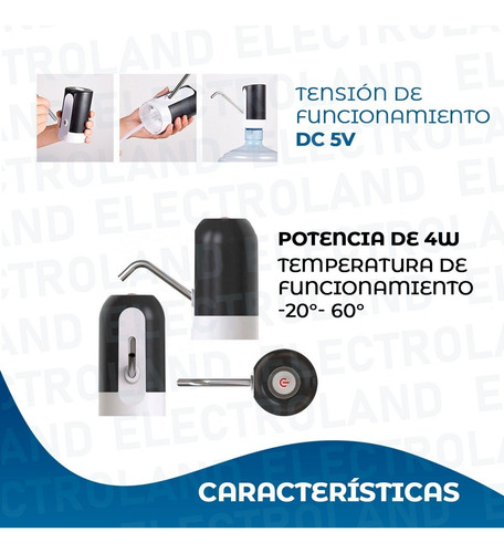 Imagen 7 de 10 de Dispenser De Agua Automatica Portatil Para Bidones De Agua